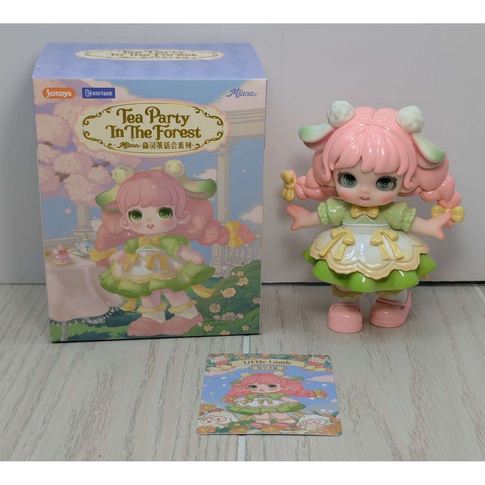 Jotoys Miana Tea Party In The Forest Little Lamb Pink Green Blind Box Figure